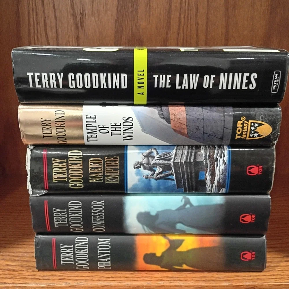 Terry Goodkind 1st/1st Hardcover Book Lot: 4 Sword of Truth and The Law Of Nines
